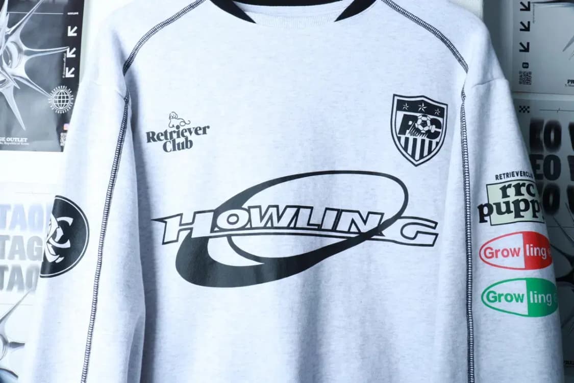 (M-L) 리트리버클럽 맨투맨 티셔츠 멜란지 블록코어 올드스쿨-16ADF 상품이미지5