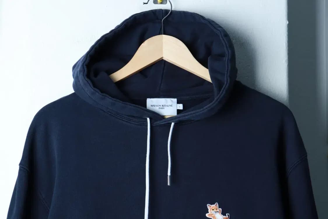 (L-XL) 메종키츠네 후드티셔츠 칠랙스 폭스 네이비-16AE2 상품이미지3