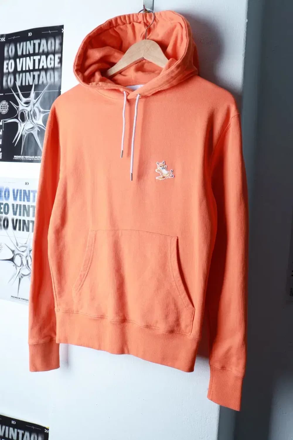 (XS-S) 메종키츠네 후드티셔츠 칠랙스 폭스 오렌지-16AE3 상품이미지1