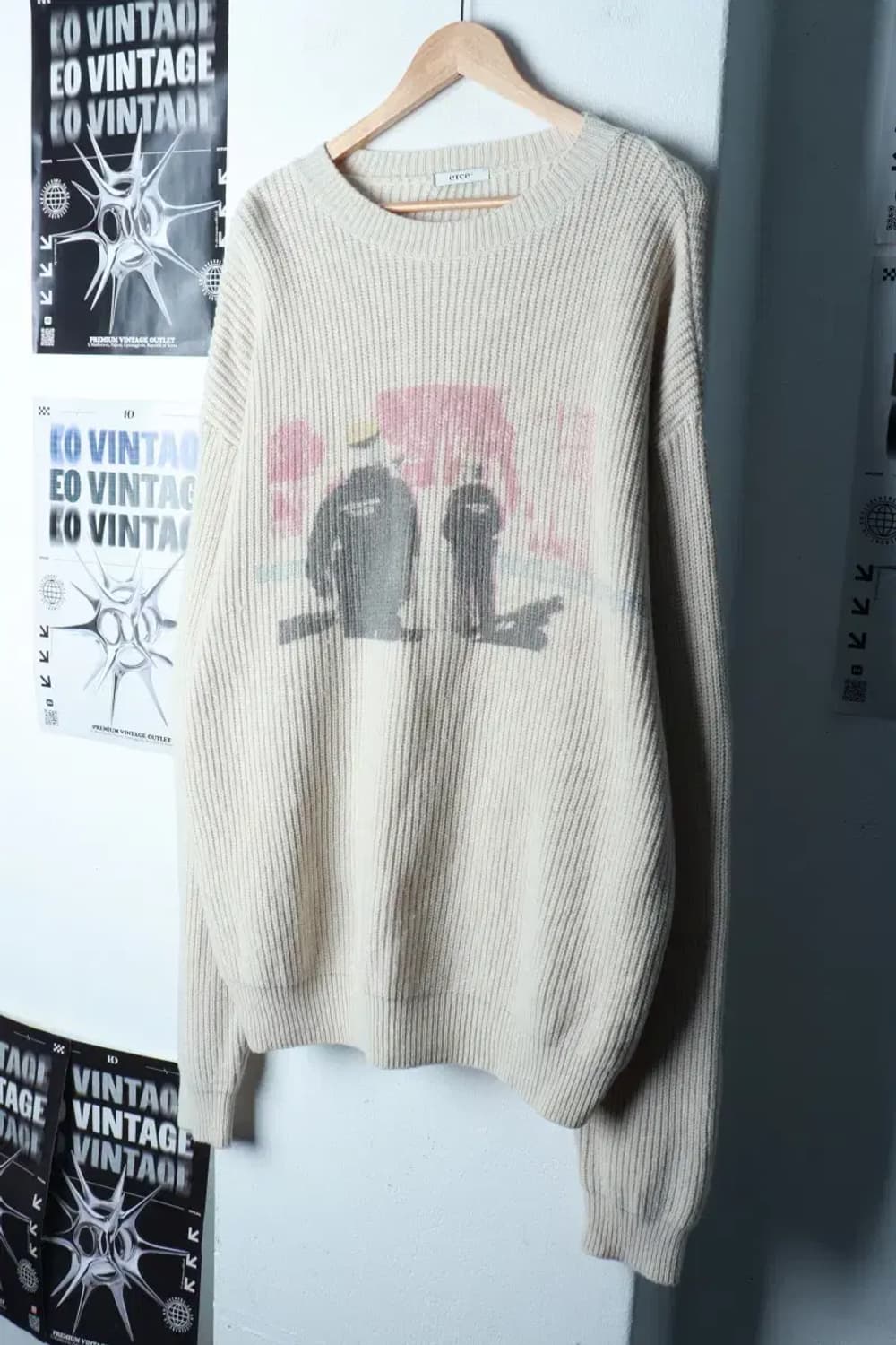 (L-2XL) 니트 빅사이즈 루즈핏 스트릿-16AE6 상품이미지1