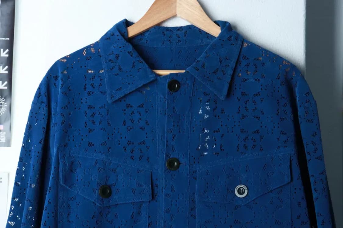 (L-XL) 앤더슨벨 집업 바람막이 점퍼자켓 레더 세무 블루-16AE7 상품이미지3