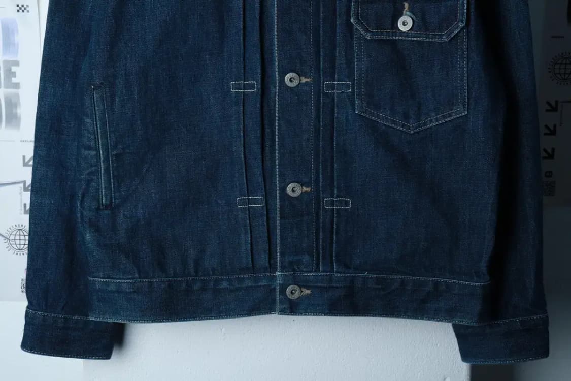 (L-XL) 유니폼브릿지 집업 바람막이 점퍼자켓 데님 트러커-16AE8 상품이미지4