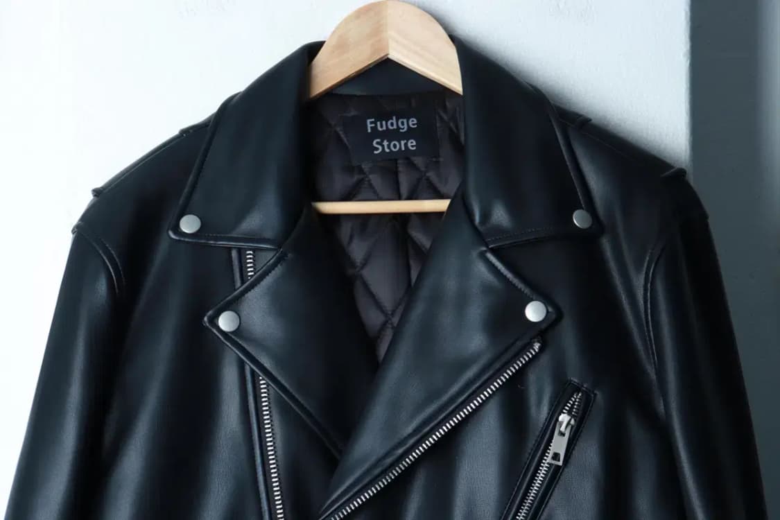 (L) 라퍼지스토어 집업 바람막이 점퍼자켓 페이크레더 라이더-16AE9 상품이미지3