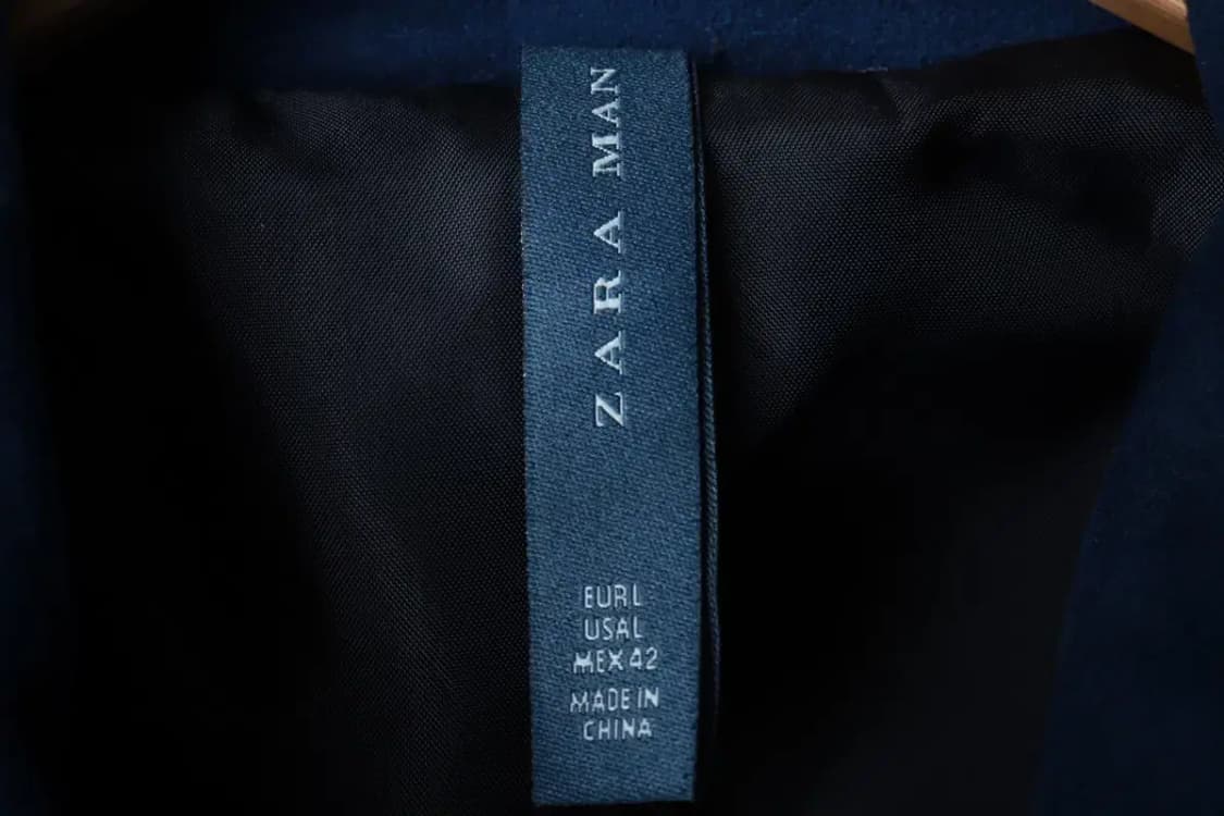 (L-XL) 자라 집업 바람막이 점퍼자켓 스웨이드 블루종-16AEB 상품이미지5