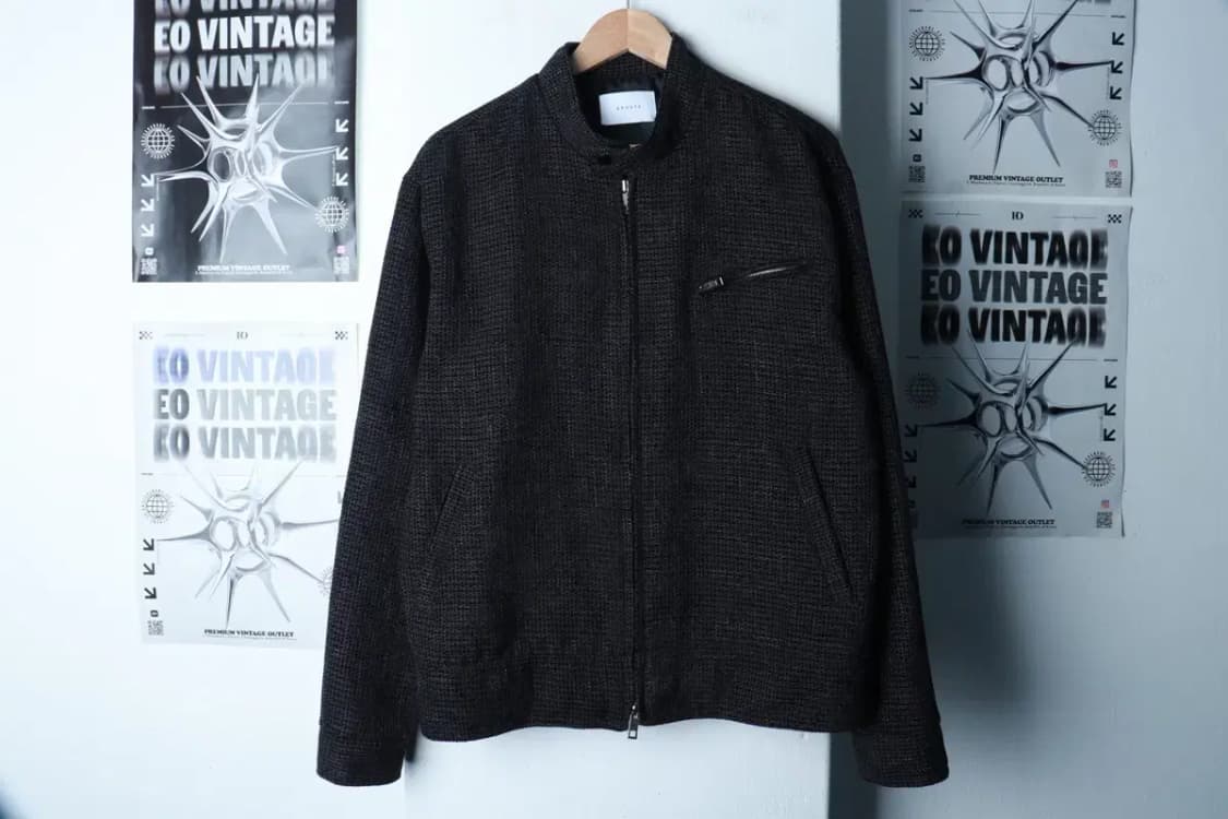 (L-XL) 브론테 집업 바람막이 점퍼자켓 부클 트위드 블루종-16AEC 상품이미지2