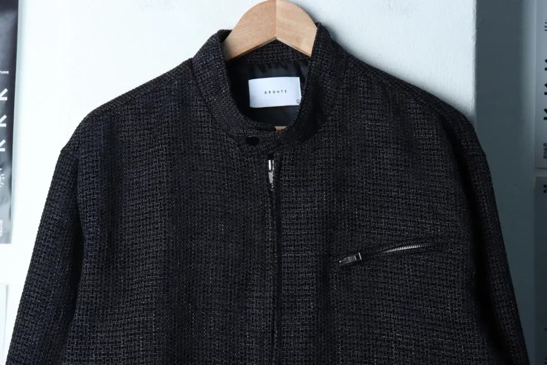 (L-XL) 브론테 집업 바람막이 점퍼자켓 부클 트위드 블루종-16AEC 상품이미지3