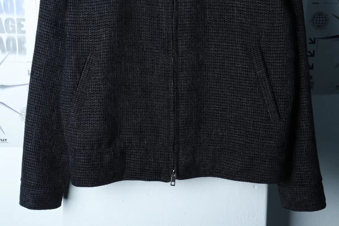 (L-XL) 브론테 집업 바람막이 점퍼자켓 부클 트위드 블루종-16AEC 상품이미지4