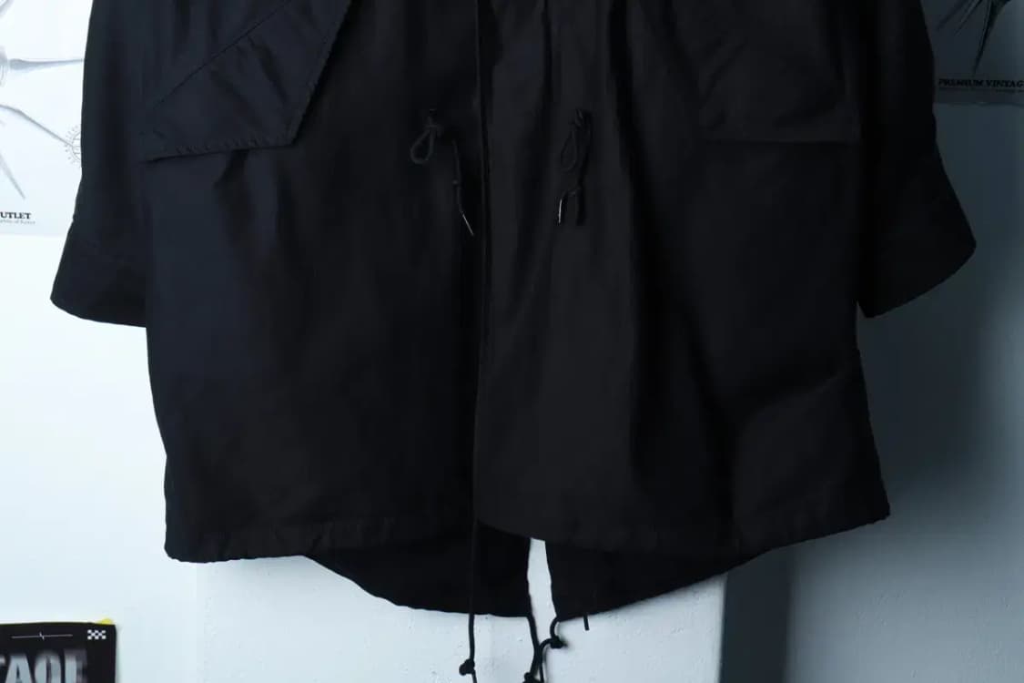 (S-L) 오로 집업 바람막이 점퍼자켓 피쉬테일 블랙 아메카지-16AEF 상품이미지4