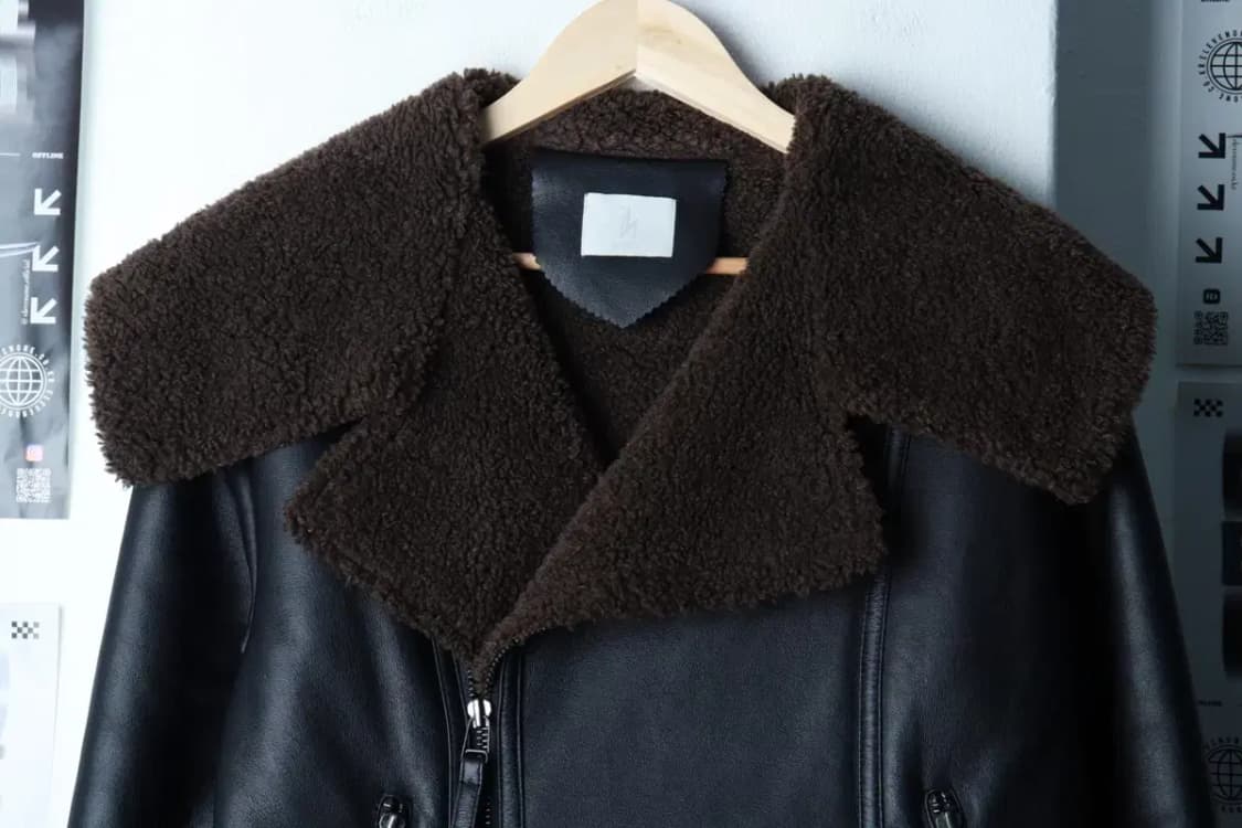 W(F) 에콘 집업 바람막이 점퍼자켓 크루세이더 레더 무스탕-16AF5 상품이미지3