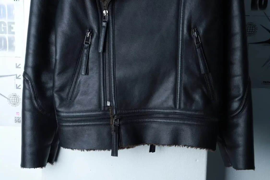 W(F) 에콘 집업 바람막이 점퍼자켓 크루세이더 레더 무스탕-16AF5 상품이미지4