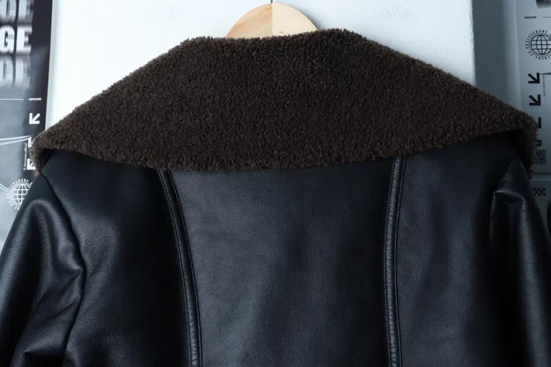 W(F) 에콘 집업 바람막이 점퍼자켓 크루세이더 레더 무스탕-16AF5 상품이미지5