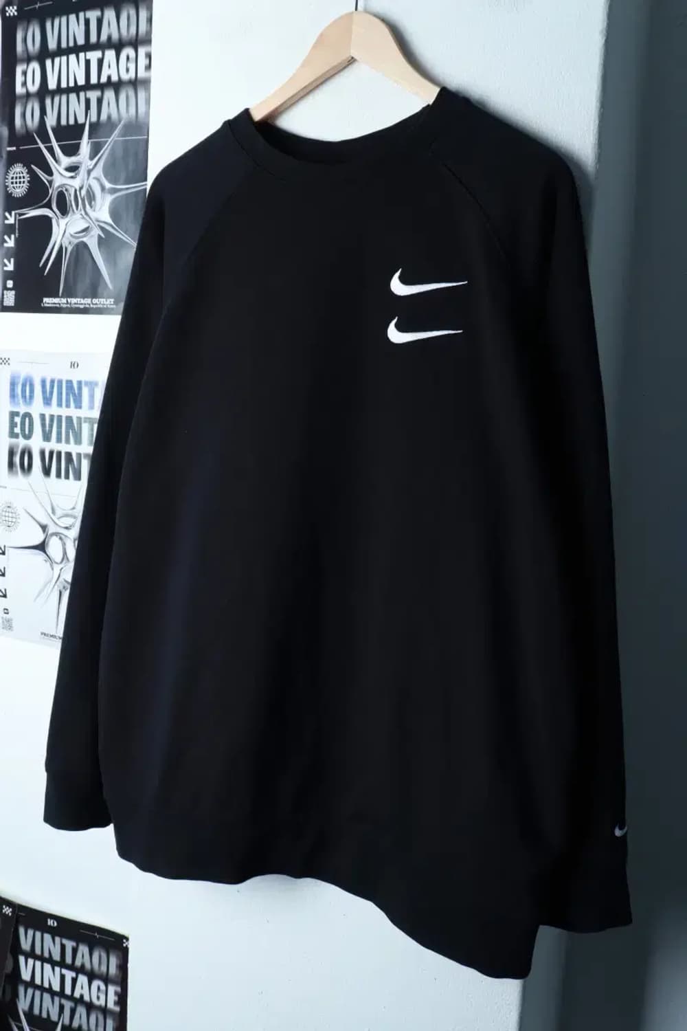 (2XL) 나이키 맨투맨 티셔츠 빅사이즈 더블스우시 올드스쿨-16AFE 상품이미지1