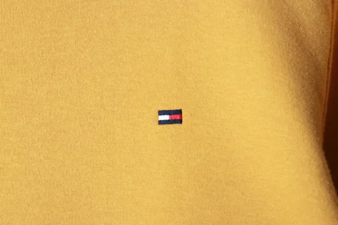 (XL) 타미힐피거 맨투맨 티셔츠 노랑 기모 기본-16AFF 상품이미지5