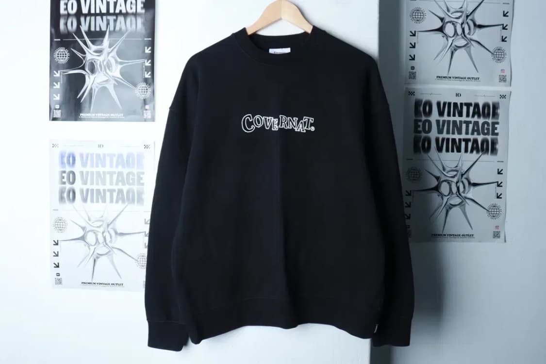 (M-L) 커버낫 맨투맨 티셔츠 사용감 블랙 올드스쿨-16B00 상품이미지2