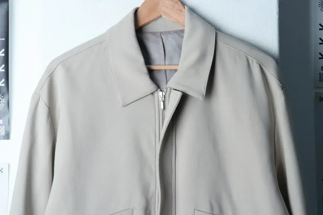 (L-XL) 드로우핏 집업 바람막이 점퍼자켓 블루종 베이지-16C8F 상품이미지3