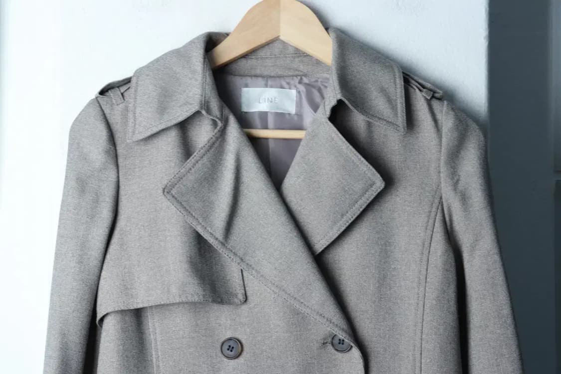 W(S-M) 라인 코트자켓 더블 체크 그레이-16C98 상품이미지3