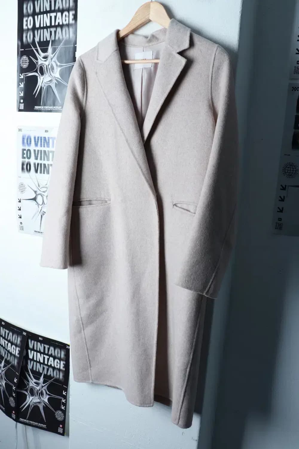 W(S-M) 리스트 코트자켓 싱글 아이보리 울-16C99 상품이미지1