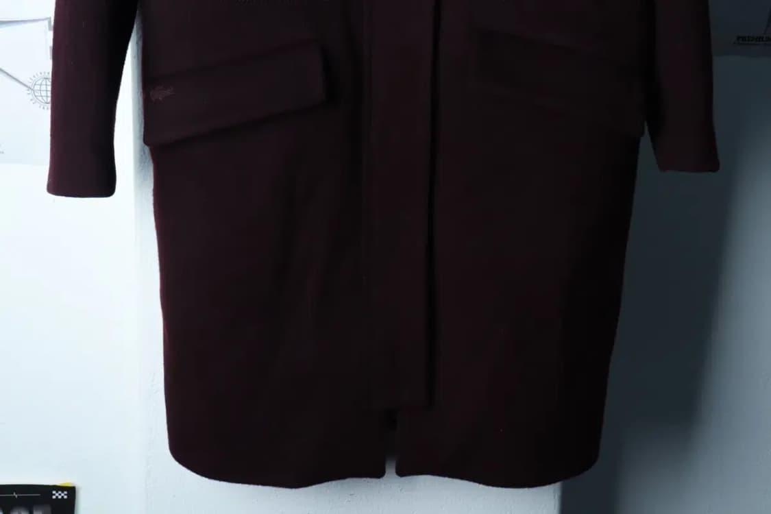 W(L-XL) 라코스테 코트자켓 캐시미어 후드 딥퍼플-16C9A 상품이미지4