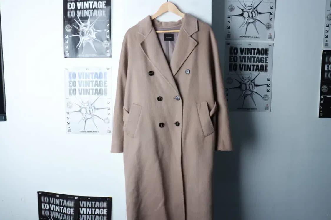 W(F) 브랜드빈티지 코트자켓 더블 베이지 울-16C9B 상품이미지2