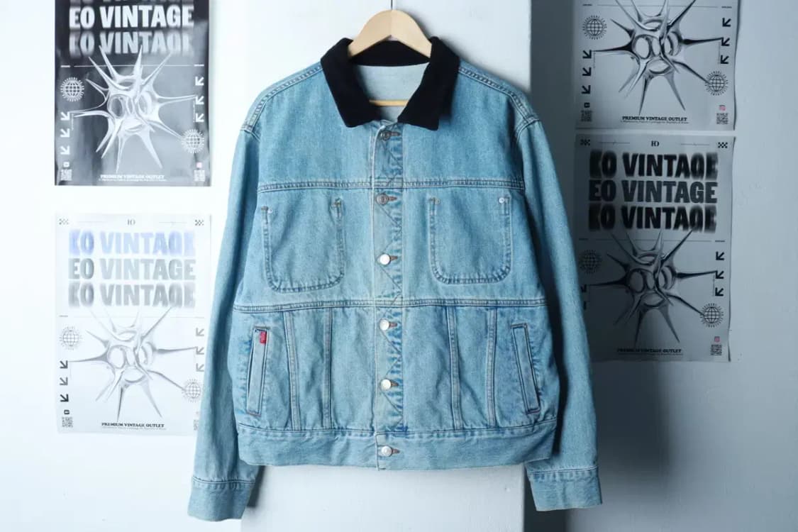 (L-XL) 앤더슨벨 집업 바람막이 점퍼자켓 데님 청 트러커-16C9E 상품이미지2