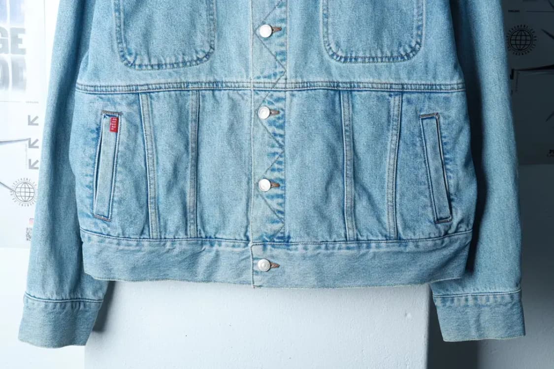 (L-XL) 앤더슨벨 집업 바람막이 점퍼자켓 데님 청 트러커-16C9E 상품이미지4