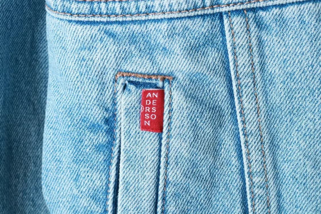 (L-XL) 앤더슨벨 집업 바람막이 점퍼자켓 데님 청 트러커-16C9E 상품이미지5