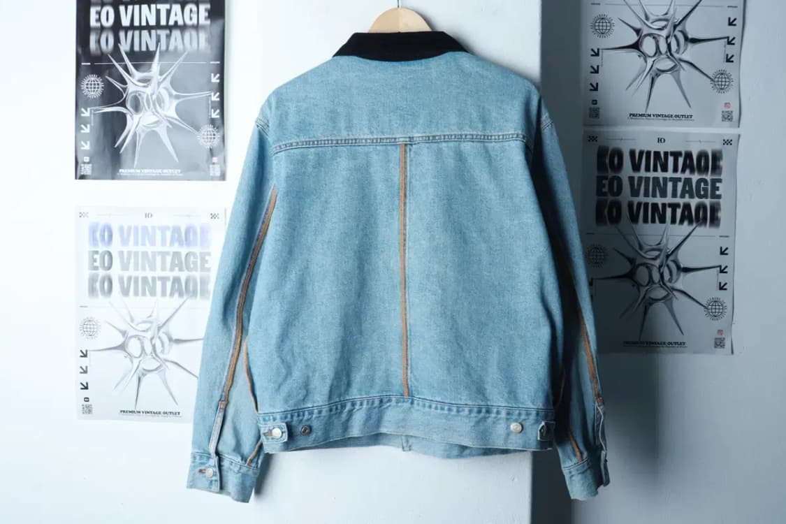 (L-XL) 앤더슨벨 집업 바람막이 점퍼자켓 데님 청 트러커-16C9E 상품이미지6