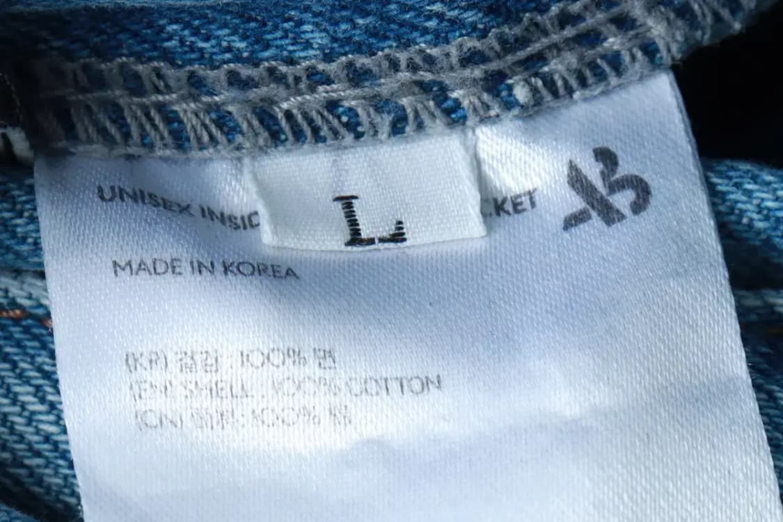 (L-XL) 앤더슨벨 집업 바람막이 점퍼자켓 데님 청 트러커-16C9E 상품이미지8