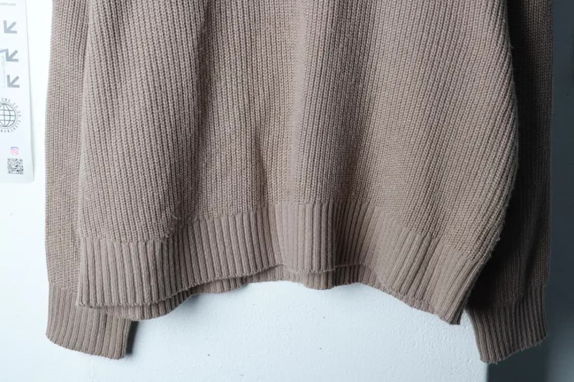 (XL) 블론드나인 니트 루즈핏 브라운 무지-16CA3 상품이미지4