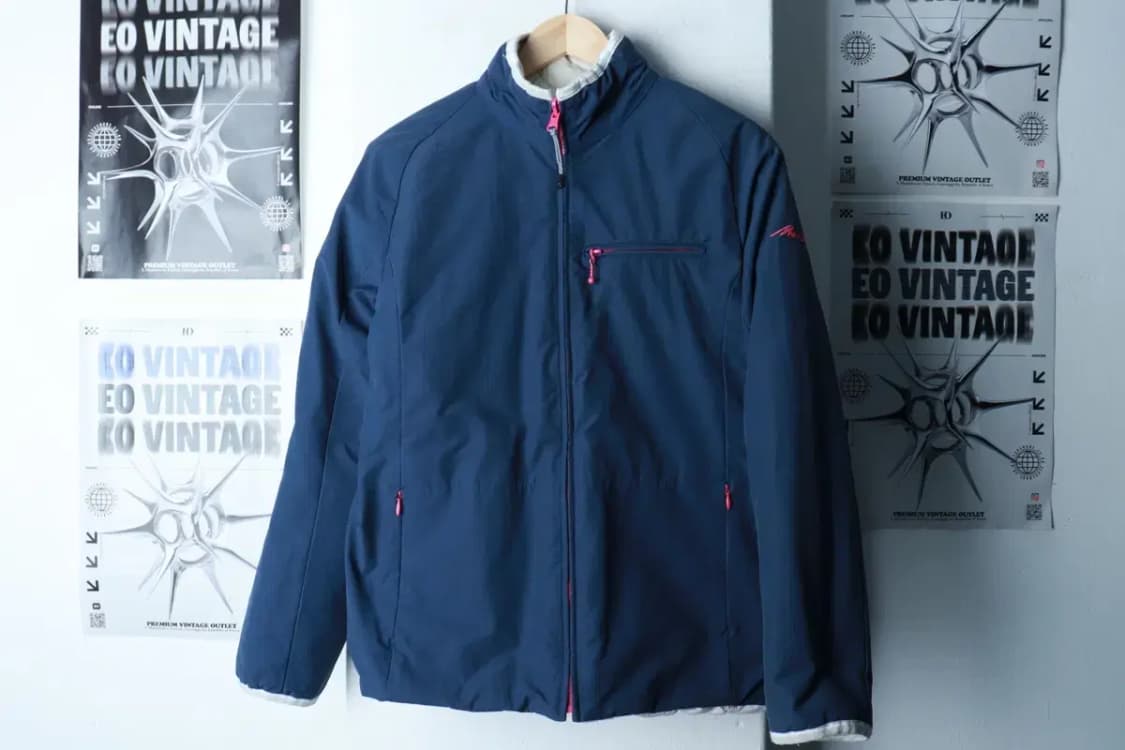 W(F) 미스식스티 패딩 점퍼자켓 리버시블 네이비 올드스쿨-16CA9 상품이미지2