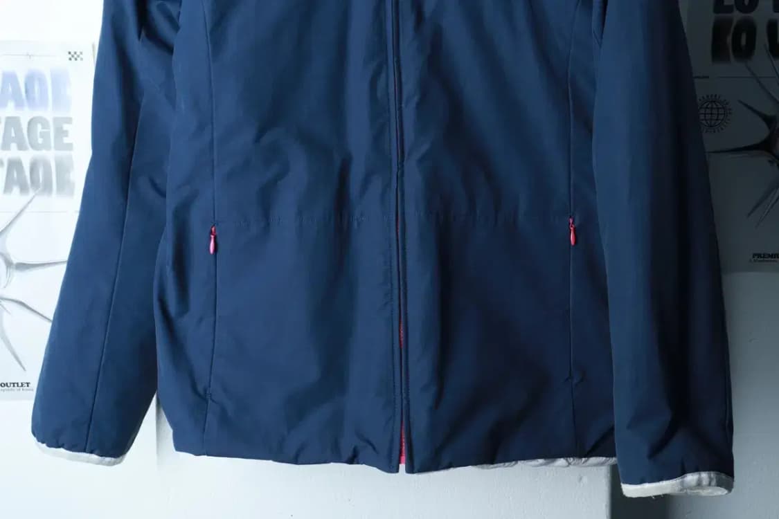 W(F) 미스식스티 패딩 점퍼자켓 리버시블 네이비 올드스쿨-16CA9 상품이미지4