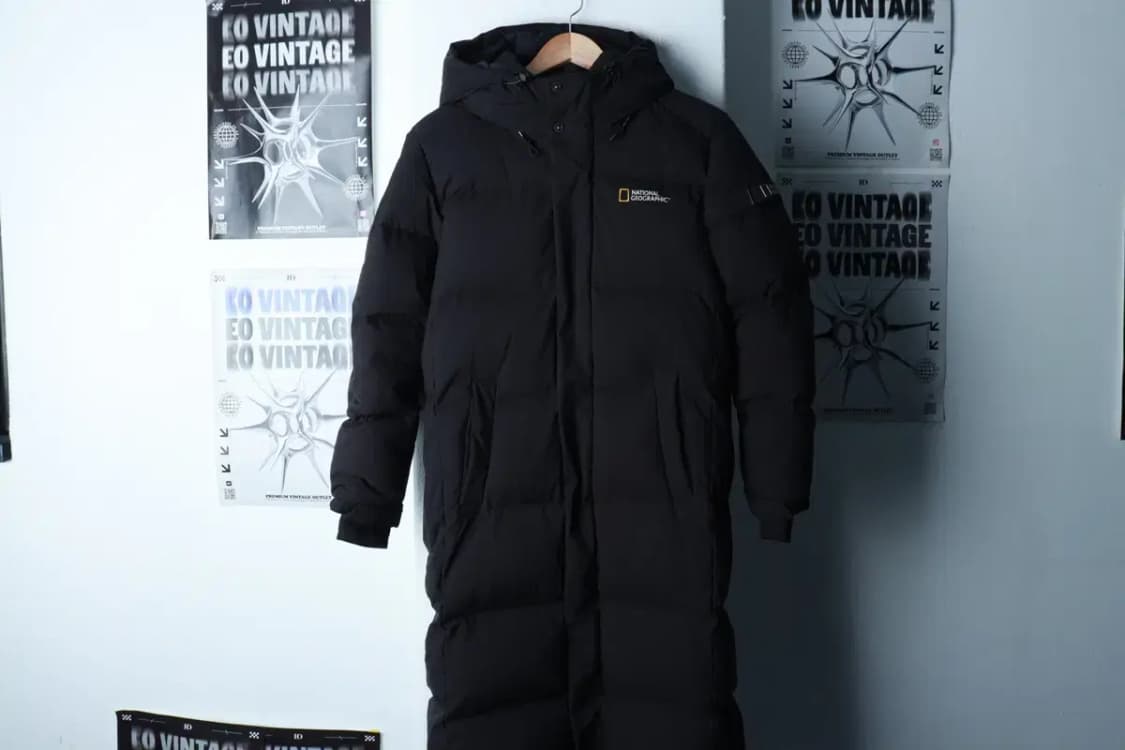 (S-M) 내셔널지오그래픽 패딩 점퍼자켓 덕다운 블랙 롱-16CAA 상품이미지2