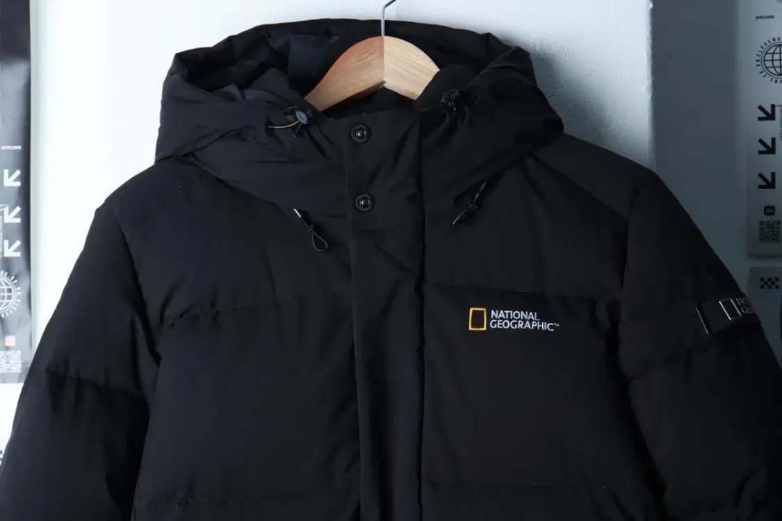 (S-M) 내셔널지오그래픽 패딩 점퍼자켓 덕다운 블랙 롱-16CAA 상품이미지3