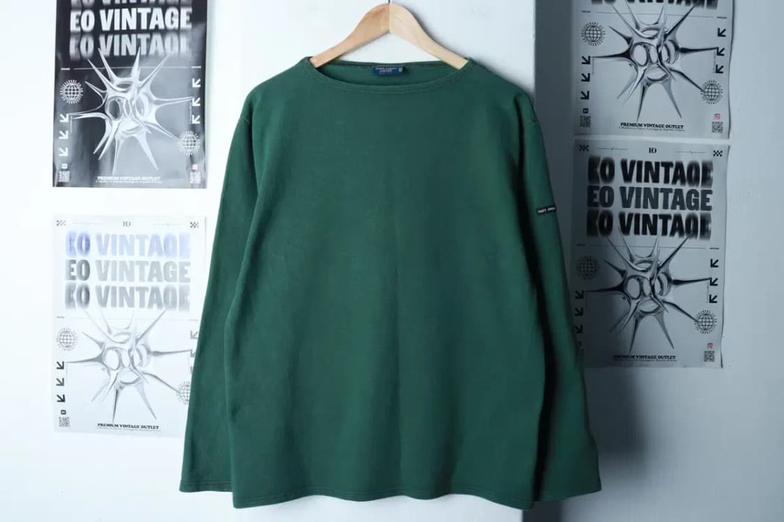 W(L) 세인트제임스 긴팔티셔츠 사용감 무지 그린-16CAC 상품이미지2