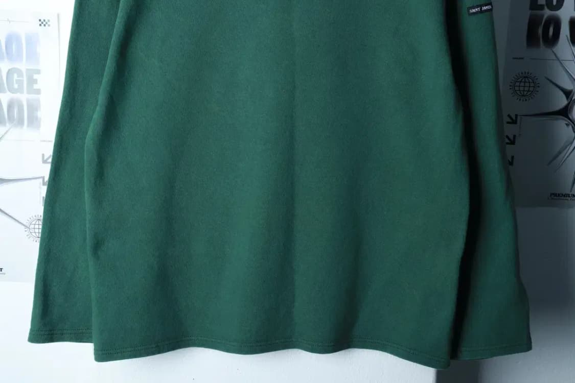 W(L) 세인트제임스 긴팔티셔츠 사용감 무지 그린-16CAC 상품이미지4