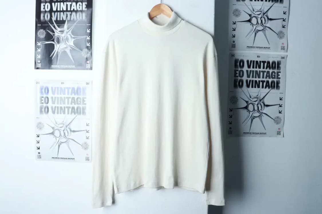 (L-XL) 아모멘토 니트 새상품 터틀넥 화이트 무지-16CAE 상품이미지2