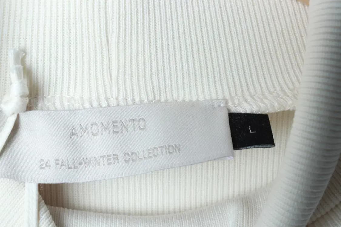 (L-XL) 아모멘토 니트 새상품 터틀넥 화이트 무지-16CAE 상품이미지6