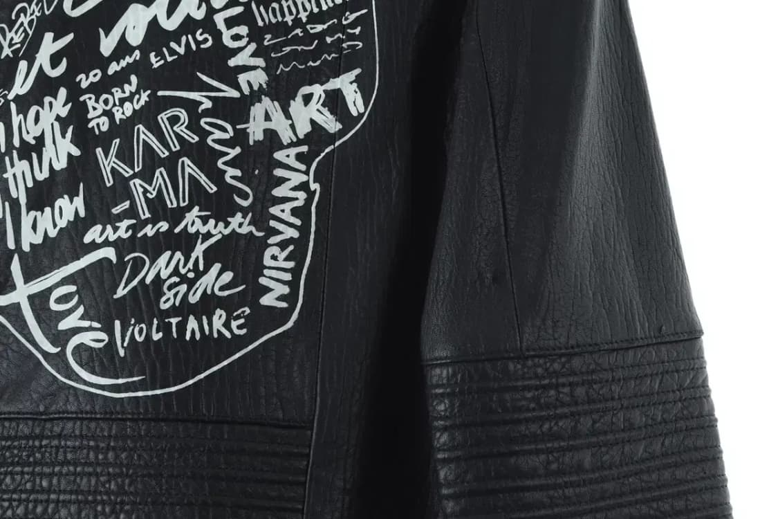 (S) 쟈딕앤볼테르 집업 바람막이 점퍼자켓 데미지 가죽 희귀-16D29 상품이미지7