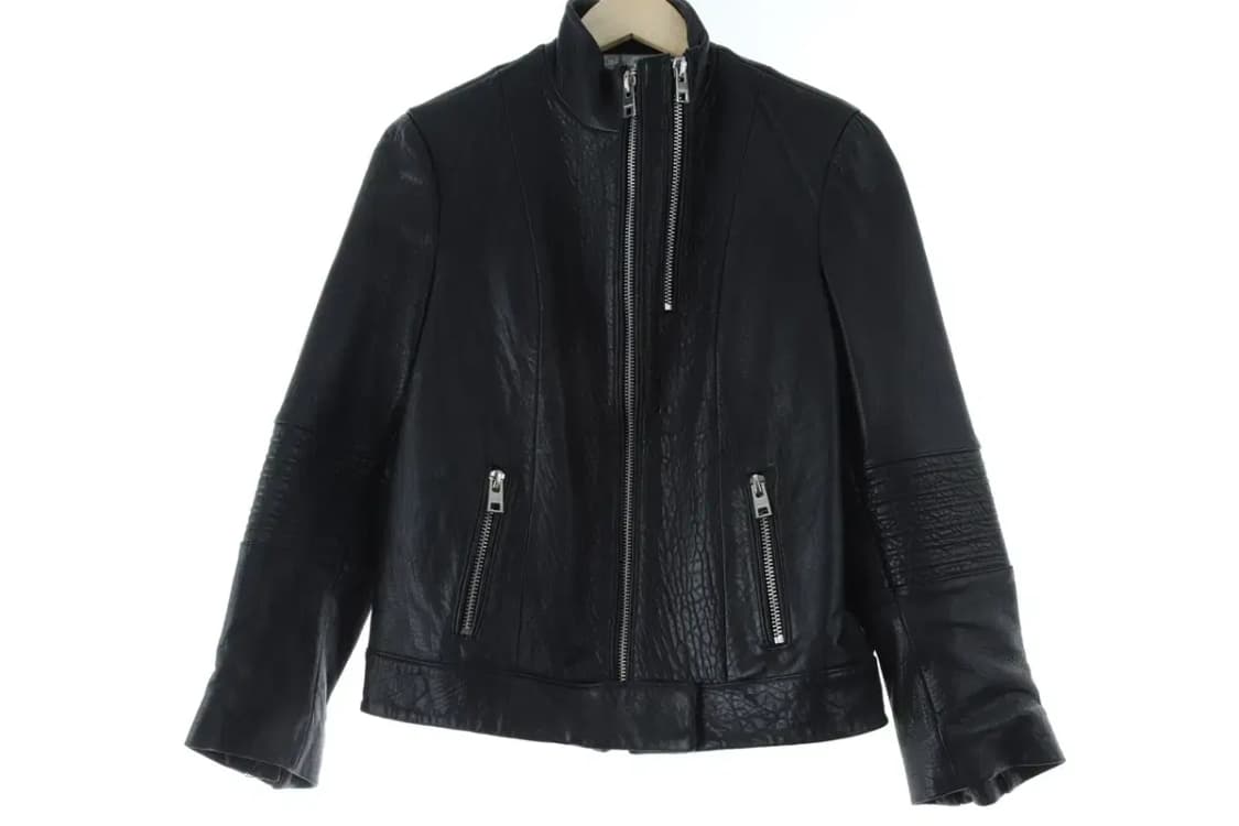 (S) 쟈딕앤볼테르 집업 바람막이 점퍼자켓 데미지 가죽 희귀-16D29 상품이미지8