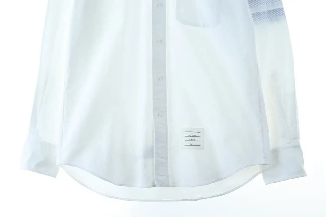 (L) 톰브라운 셔츠 남방 4선 옥스포드 화이트 흰색 2사이즈-16D2B 상품이미지5