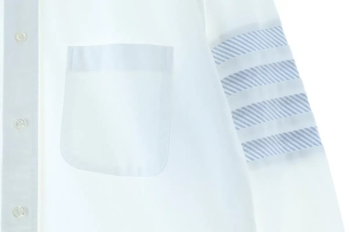 (L) 톰브라운 셔츠 남방 4선 옥스포드 화이트 흰색 2사이즈-16D2B 상품이미지6