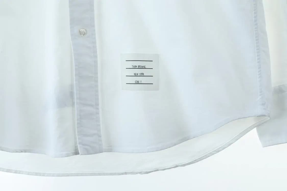(L) 톰브라운 셔츠 남방 4선 옥스포드 화이트 흰색 2사이즈-16D2B 상품이미지7
