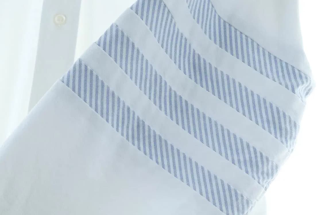 (L) 톰브라운 셔츠 남방 4선 옥스포드 화이트 흰색 2사이즈-16D2B 상품이미지8