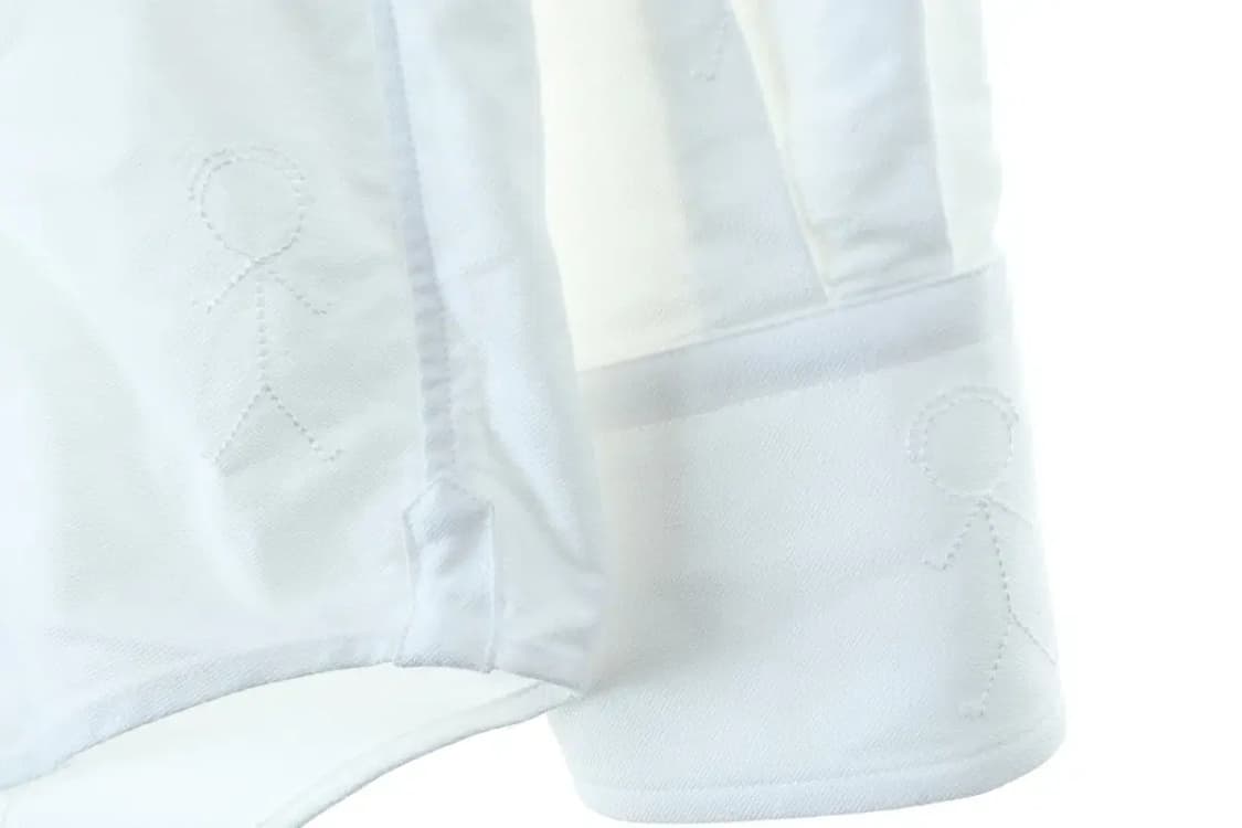 (L) 톰브라운 셔츠 남방 흰색 자수 포인트 옥스포드 2사이즈-16D2C 상품이미지2