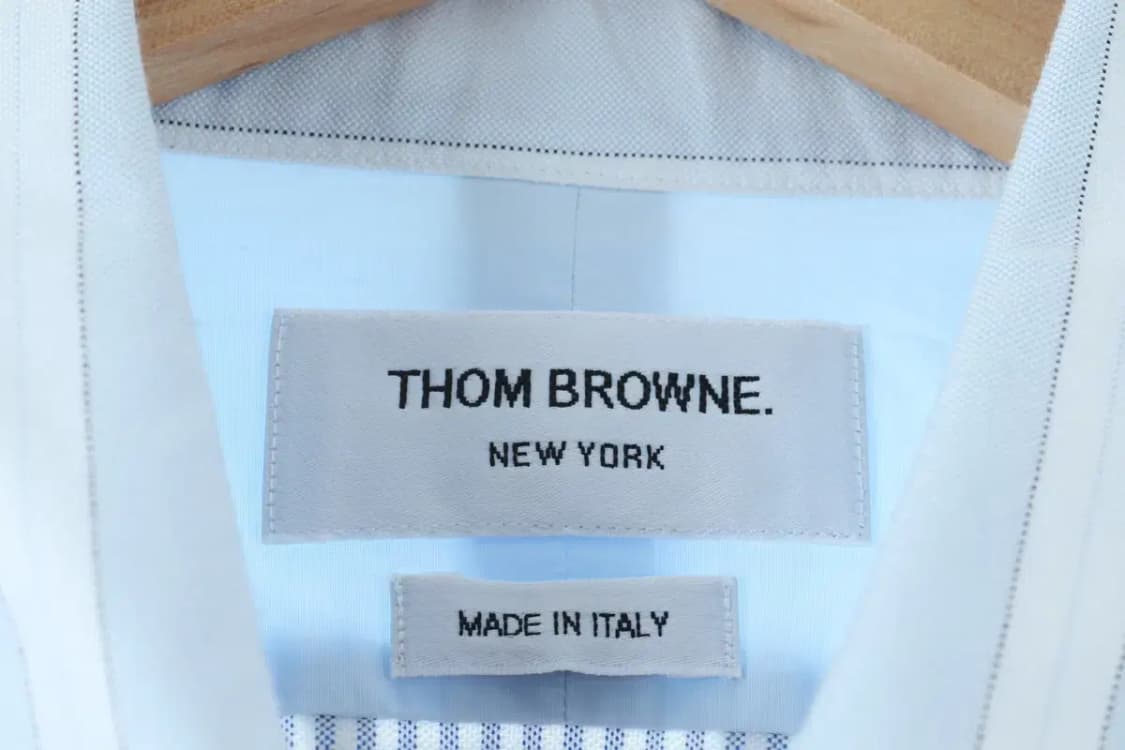 (L) 톰브라운 셔츠 남방 스트라이프 암밴드 블루-16D2D 상품이미지8