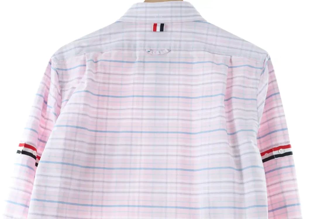 (L) 톰브라운 셔츠 남방 스트라이프 암밴드 연핑-16D2E 상품이미지2