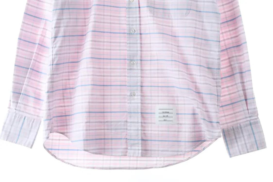 (L) 톰브라운 셔츠 남방 스트라이프 암밴드 연핑-16D2E 상품이미지5