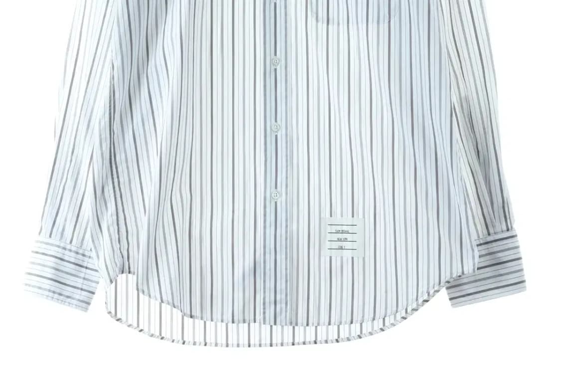 (L) 톰브라운 셔츠 남방 스트라이프 놈코어 노멀-16D2F 상품이미지4