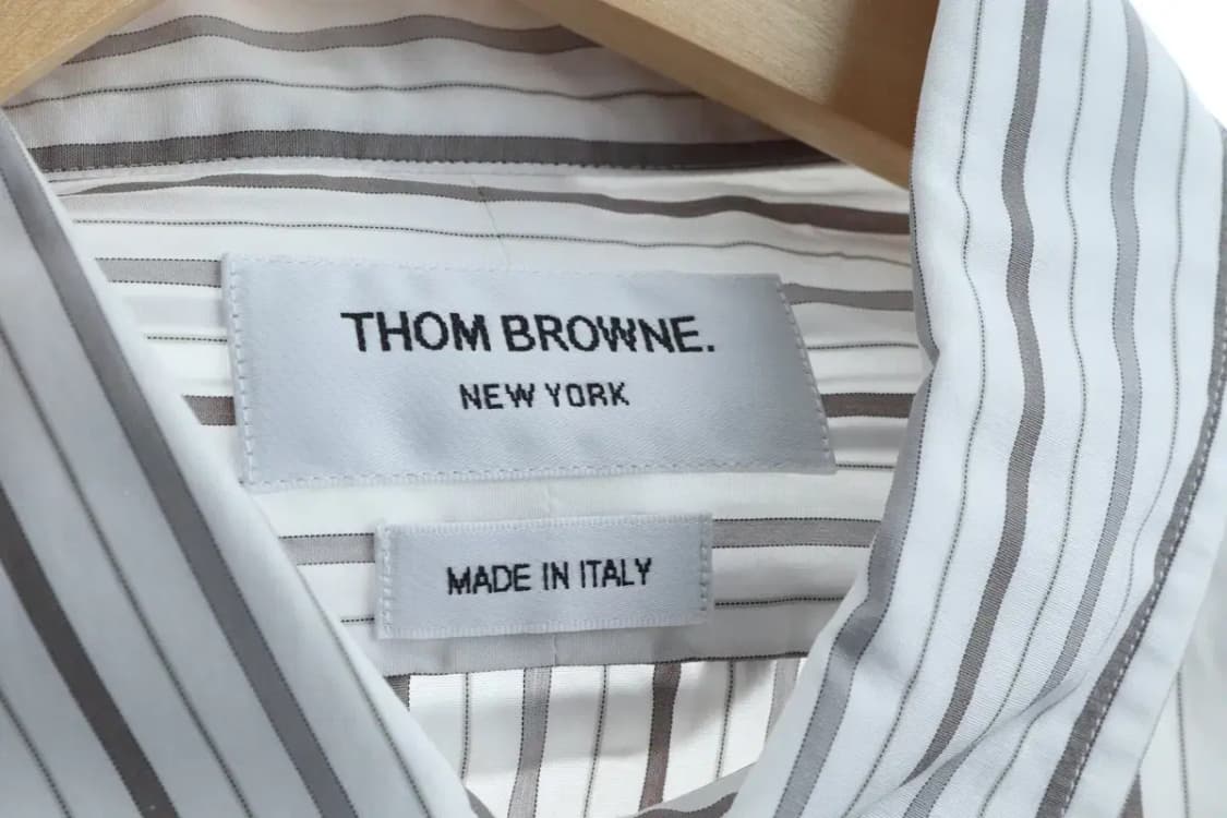 (L) 톰브라운 셔츠 남방 스트라이프 놈코어 노멀-16D2F 상품이미지7