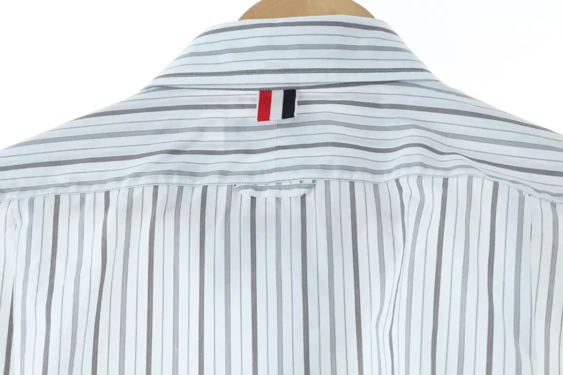 (L) 톰브라운 셔츠 남방 스트라이프 놈코어 노멀-16D2F 상품이미지8